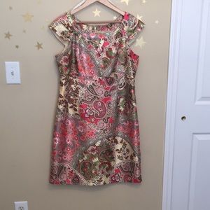 Cap sleeve Liz Claiborne sheath dress